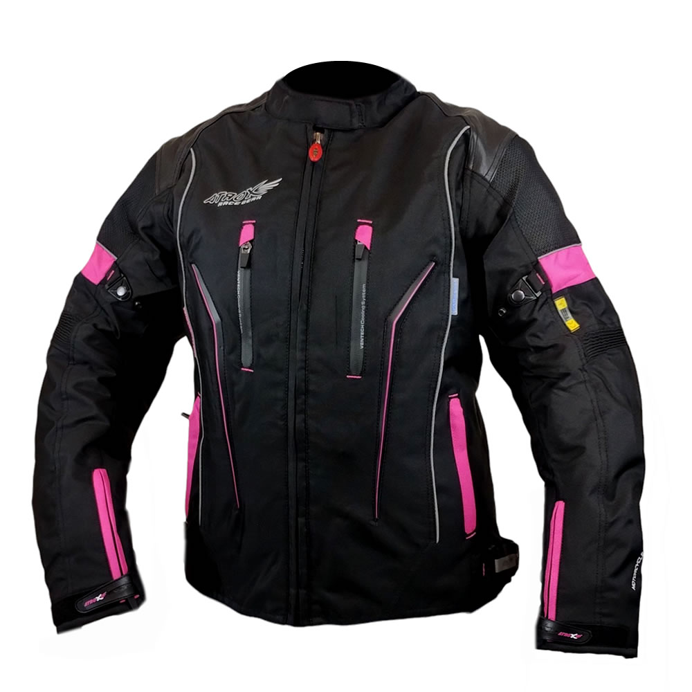 CHAQUETA NF2419 MUJER NEGRA ROSA