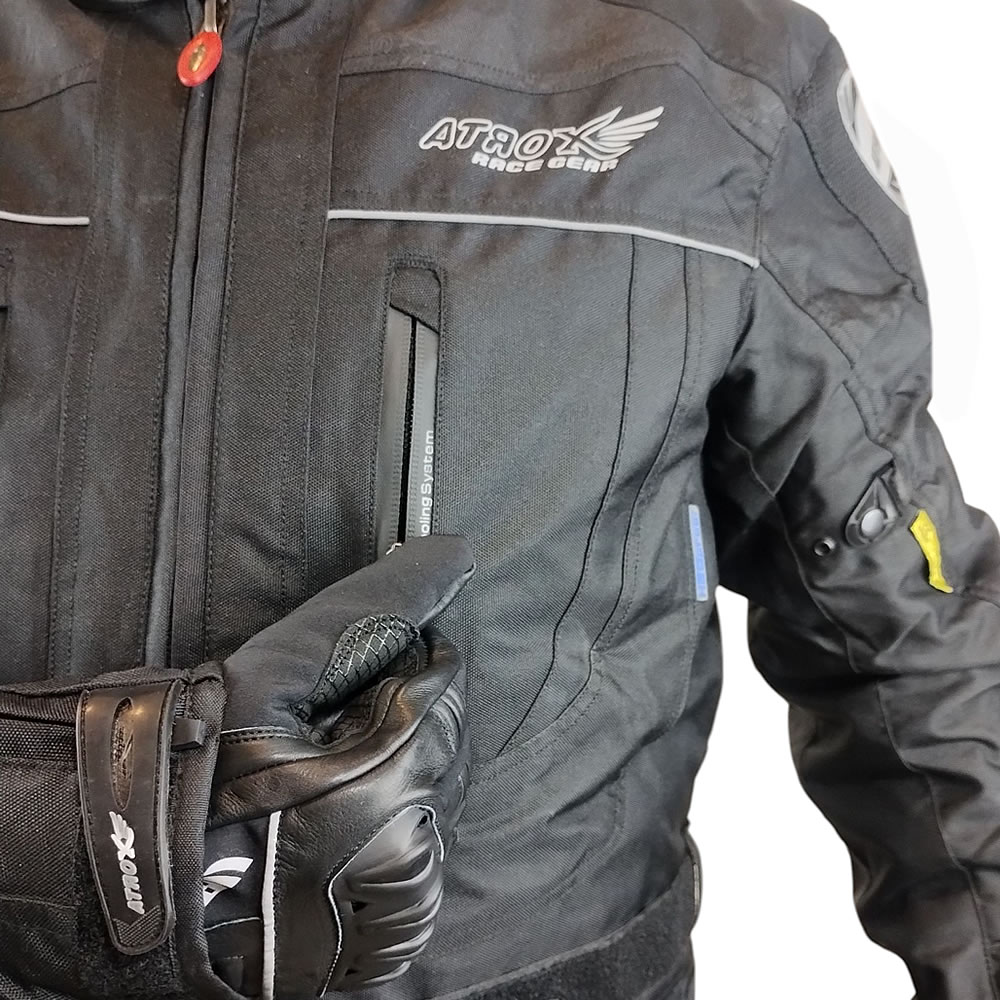 CHAQUETA ATROX CE 2203 LARGA NEGRA