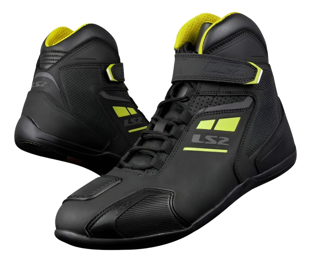 BOTA LS2 GARRA NEGRA AMARILLA HOMBRE