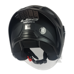 CASCO ABIERTO LS2 OF616 AIRFLOW II NEGRO MATE