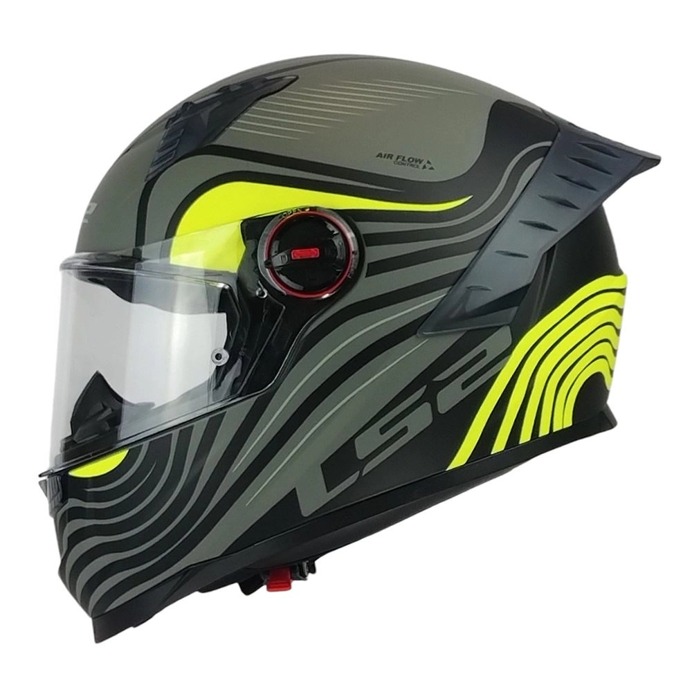 CASCO LS2 FF816 COSMOS BEATS GRIS AMARILLO MATE