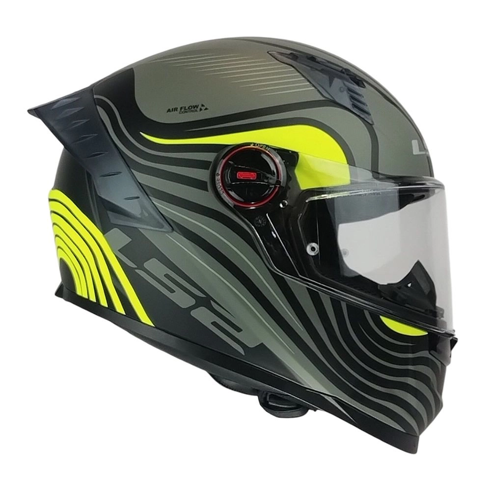 CASCO LS2 FF816 COSMOS BEATS GRIS AMARILLO MATE