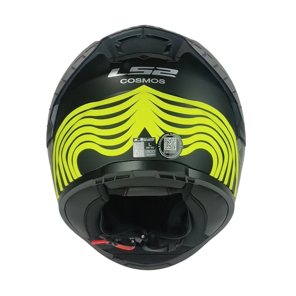 CASCO LS2 FF816 COSMOS BEATS GRIS AMARILLO MATE