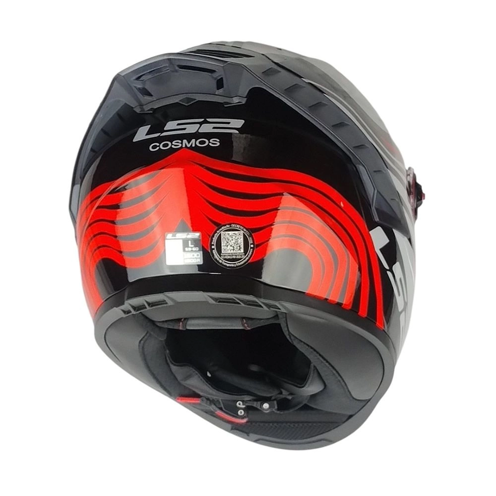 CASCO LS2 FF816 COSMOS BEATS GRIS ROJO