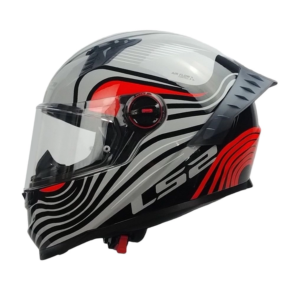 CASCO LS2 FF816 COSMOS BEATS GRIS ROJO