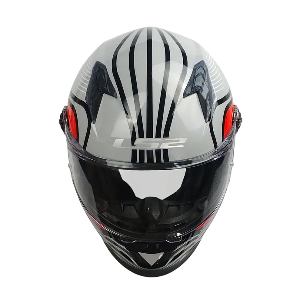 CASCO LS2 FF816 COSMOS BEATS GRIS ROJO
