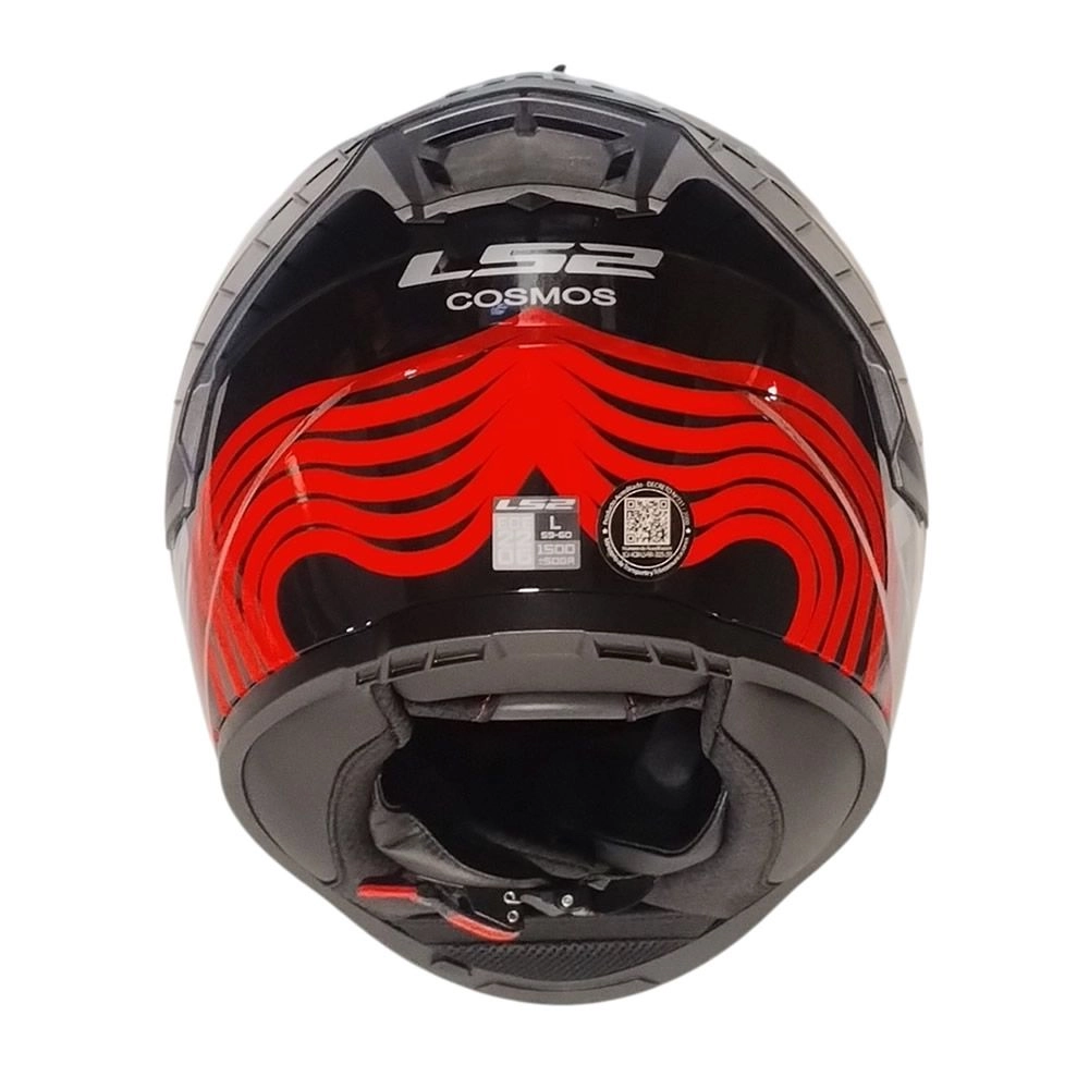 CASCO LS2 FF816 COSMOS BEATS GRIS ROJO