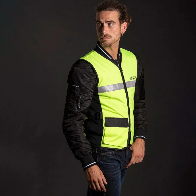 CHALECO REFLECTANTE LS2 VEST AMARILLO