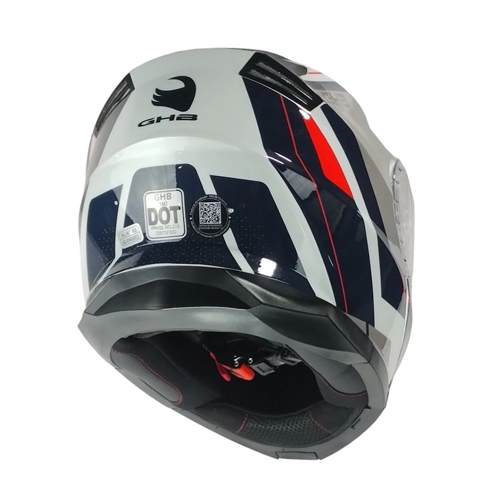CASCO GHB 160 BOUNDARY BLANCO ROJO AZUL