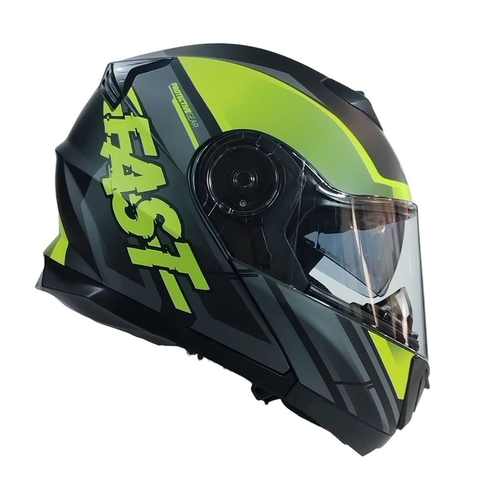 CASCO GHB 160 FAST NEGRO AMARILLO MATE