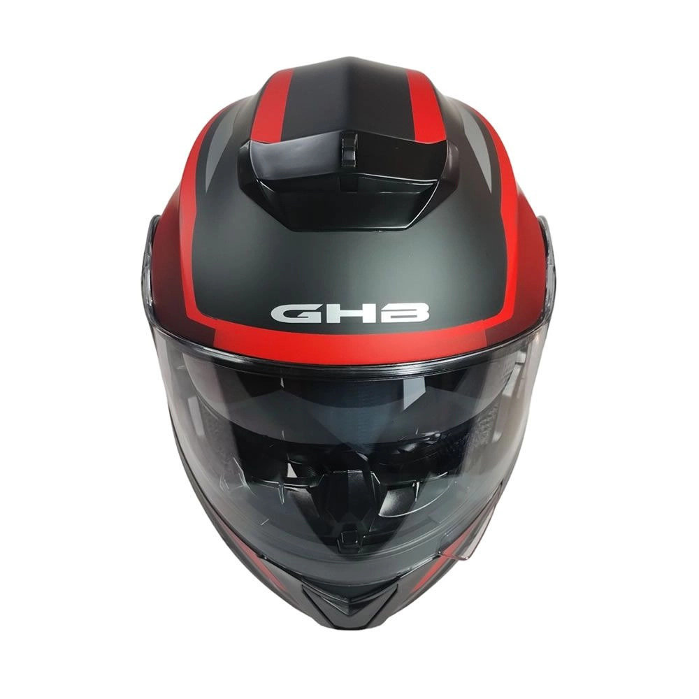 CASCO GHB 160 FAST NEGRO ROJO MATE