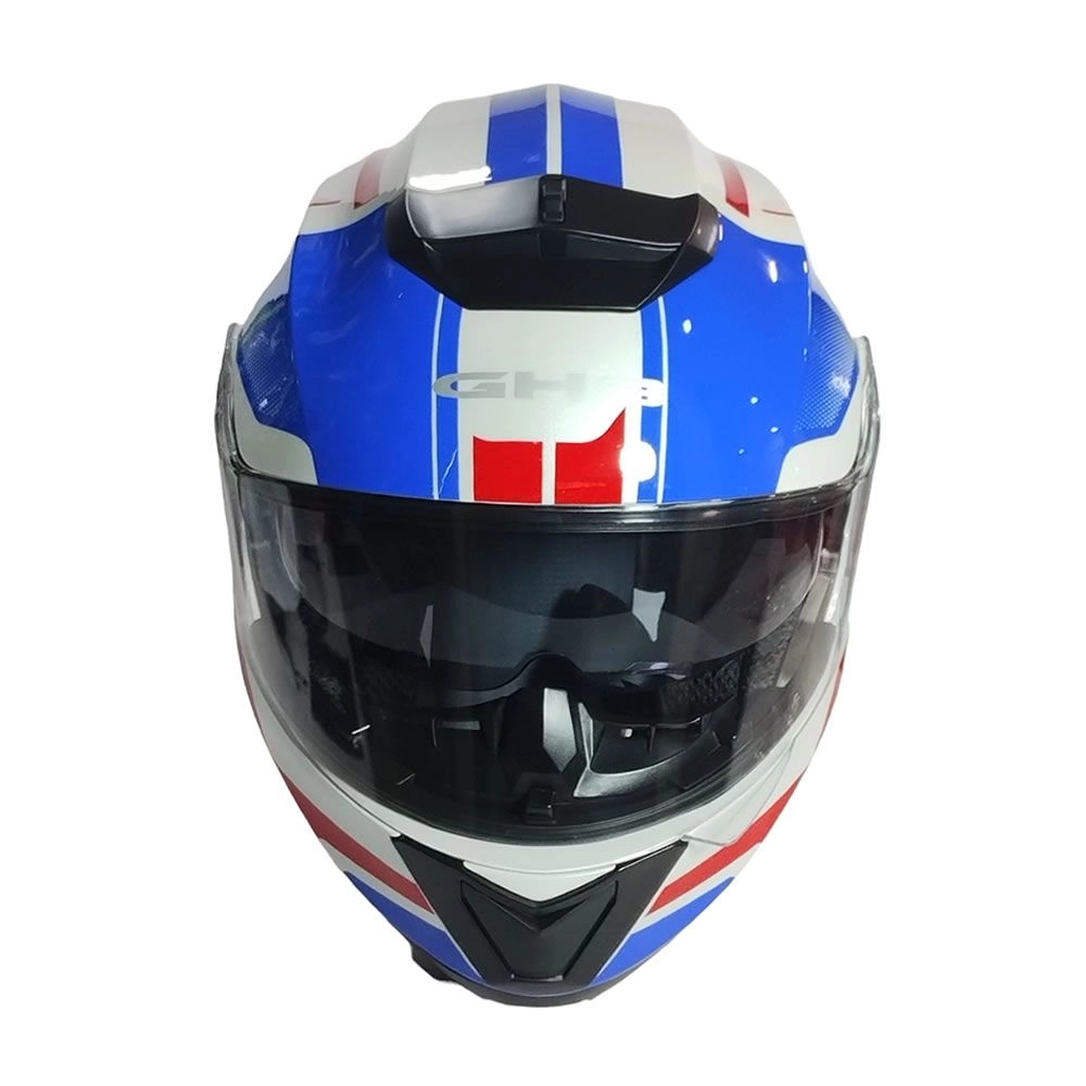 CASCO GHB 160 FINISHING BLANCO AZUL ROJO