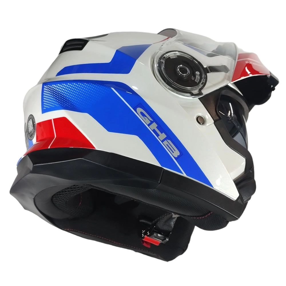 CASCO GHB 160 FINISHING BLANCO AZUL ROJO