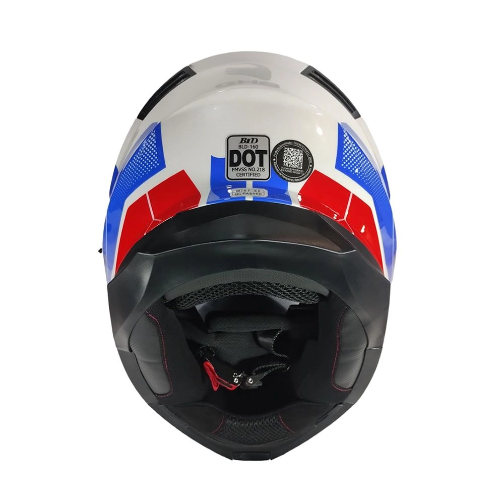 CASCO GHB 160 FINISHING BLANCO AZUL ROJO