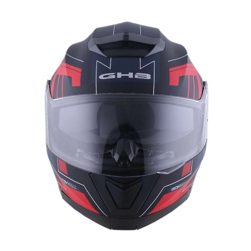 CASCO ABATIBLE GHB 160 STRAITS NEGRO ROJO MATE