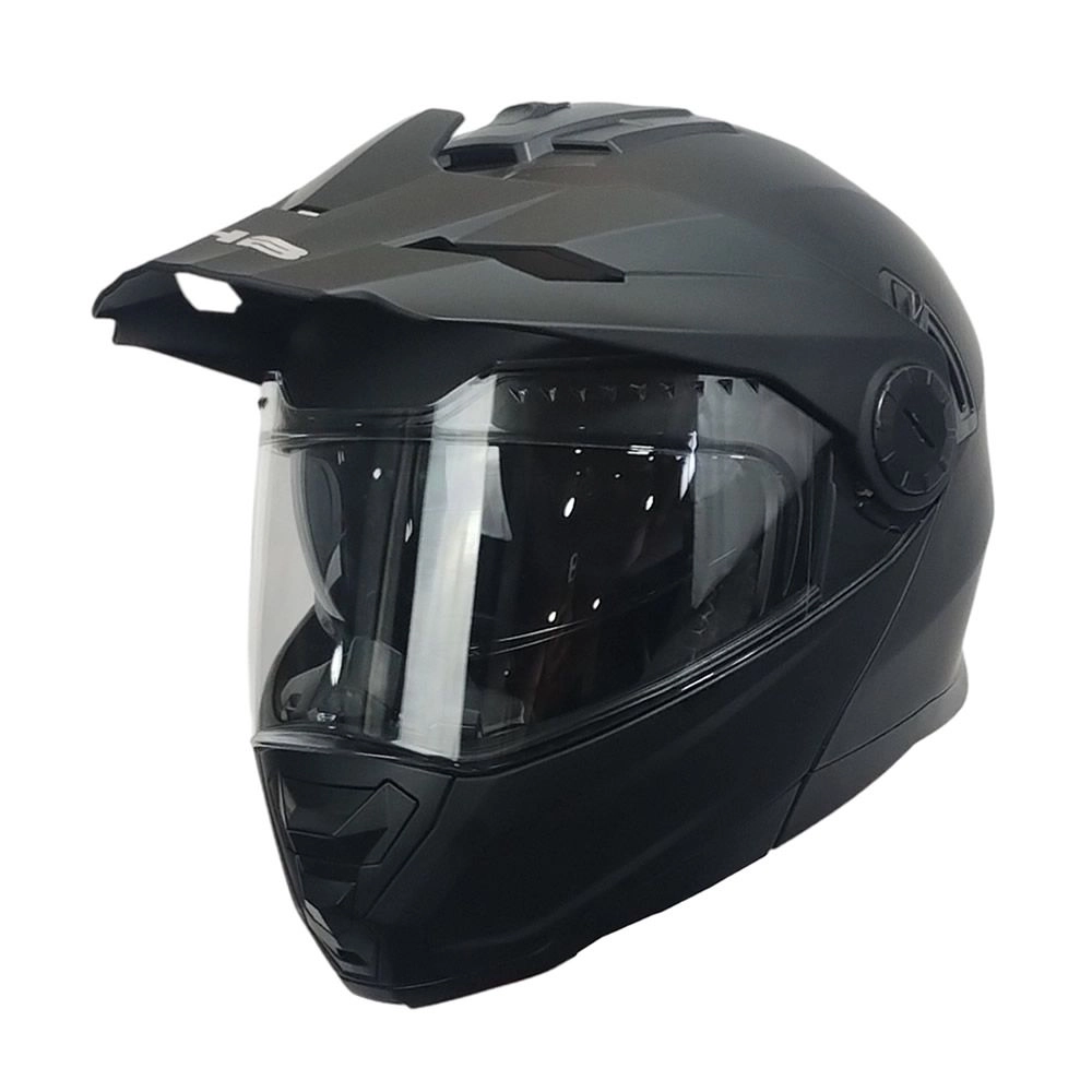 CASCO GHB 165 DOBLE PROPOSITO ABATIBLE NEGRO MATE