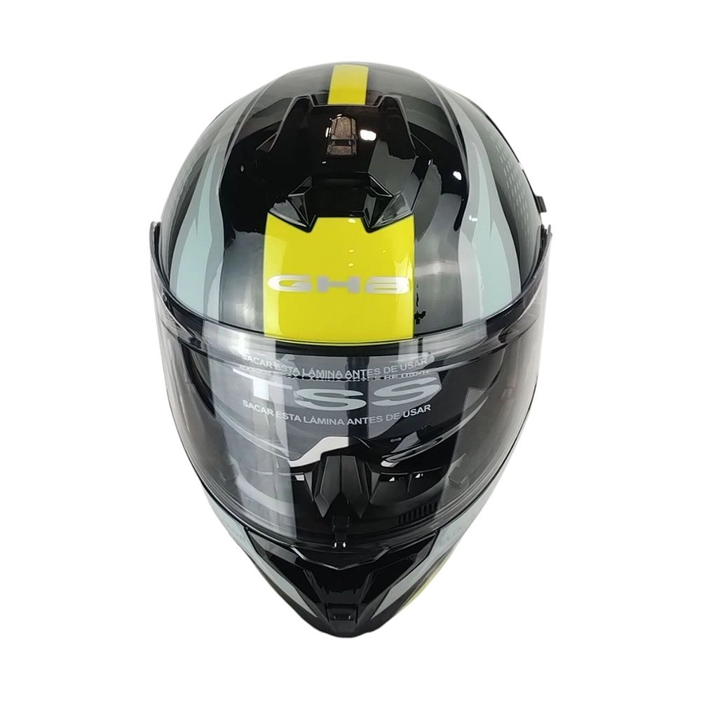 CASCO GHB 166 ELIXOR NEGRO AMARILLO
