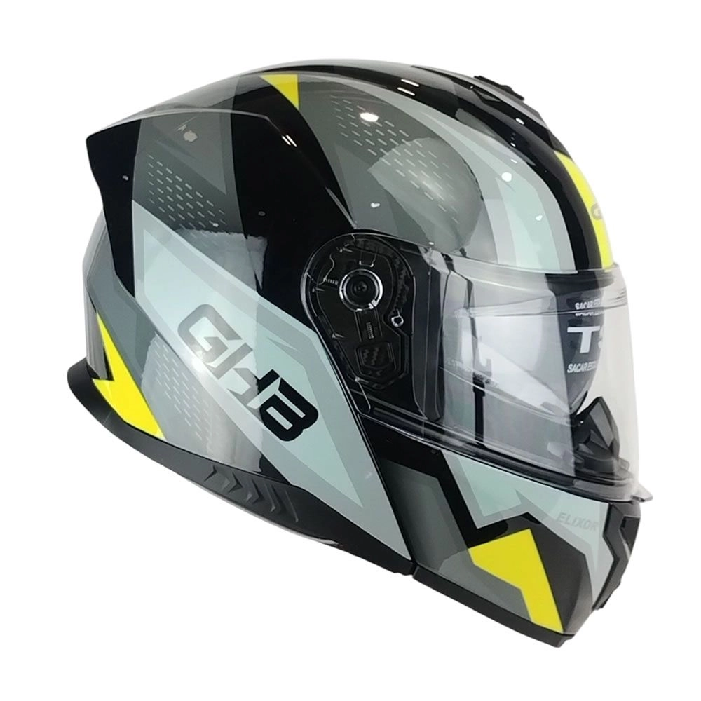 CASCO GHB 166 ELIXOR NEGRO AMARILLO