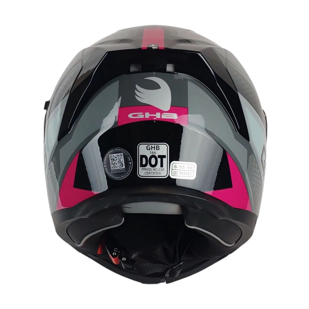 CASCO GHB 166 ELIXOR NEGRO ROSA MORA