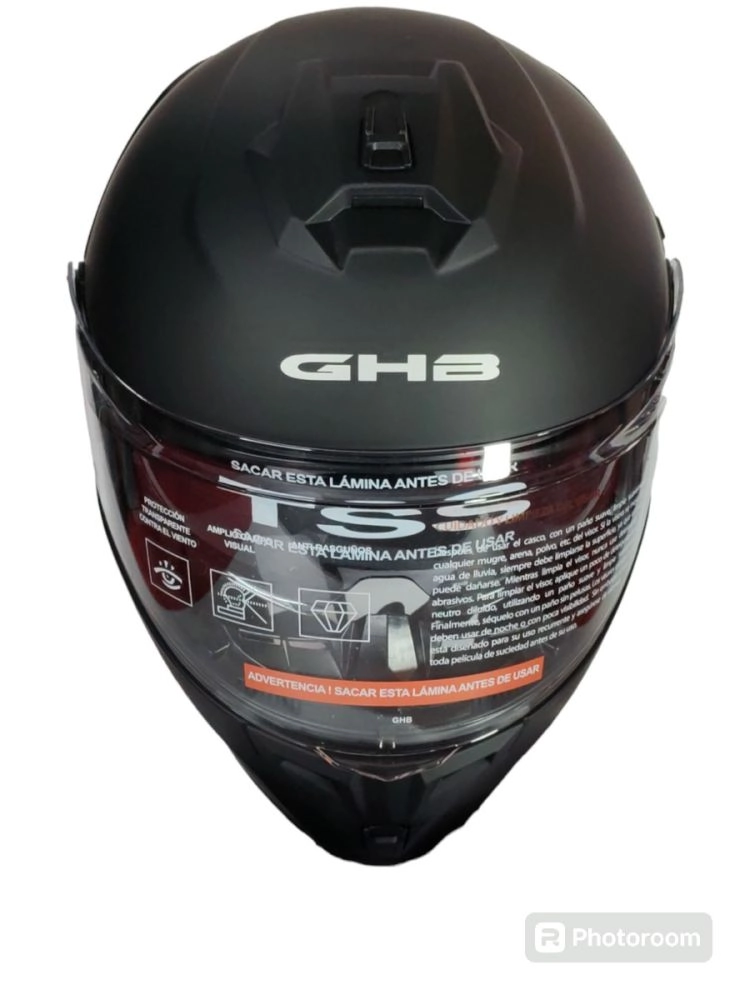 CASCO ABATIBLE GHB 166 NEGRO MATTE