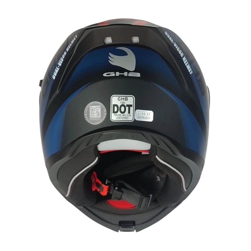 CASCO GHB 166 NINETY NEGRO ROJO MATE