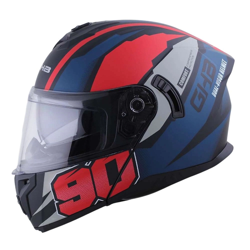 CASCO GHB 166 NINETY NEGRO ROJO MATE