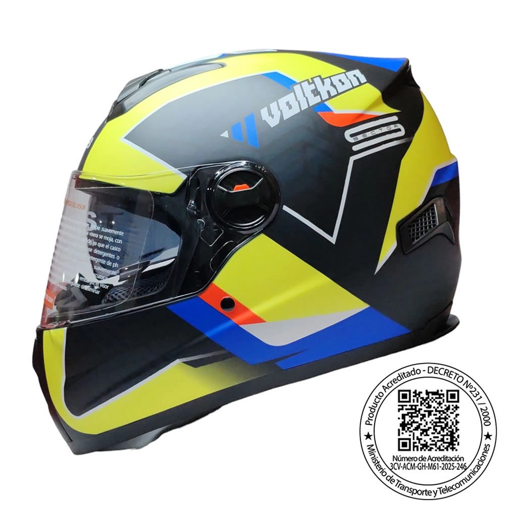 CASCO GHB M-61 SCHEME NEGRO AMARILLO MATE
