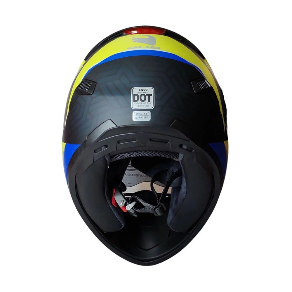 CASCO GHB M-61 SCHEME NEGRO AMARILLO MATE