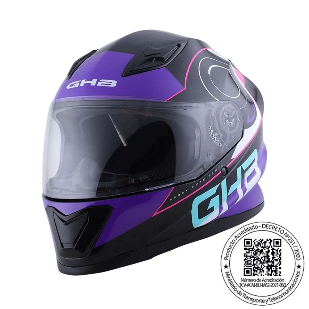 CASCO GHB M-62 CIRCLE NEGRO MORA ROSA