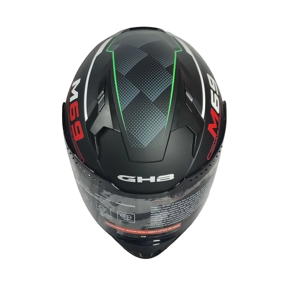 CASCO GHB M-69 STRIPES VER BL ROJ MIC TINT MATTE