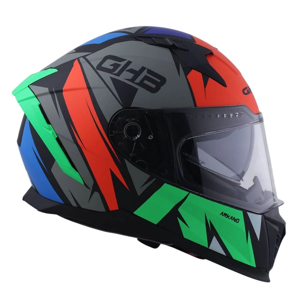 CASCO GHB M-69 TWISTED VERDE ROJO GRIS MATE