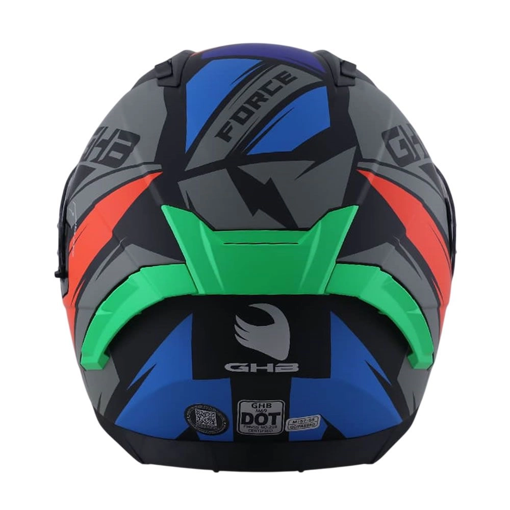 CASCO GHB M-69 TWISTED VERDE ROJO GRIS MATE