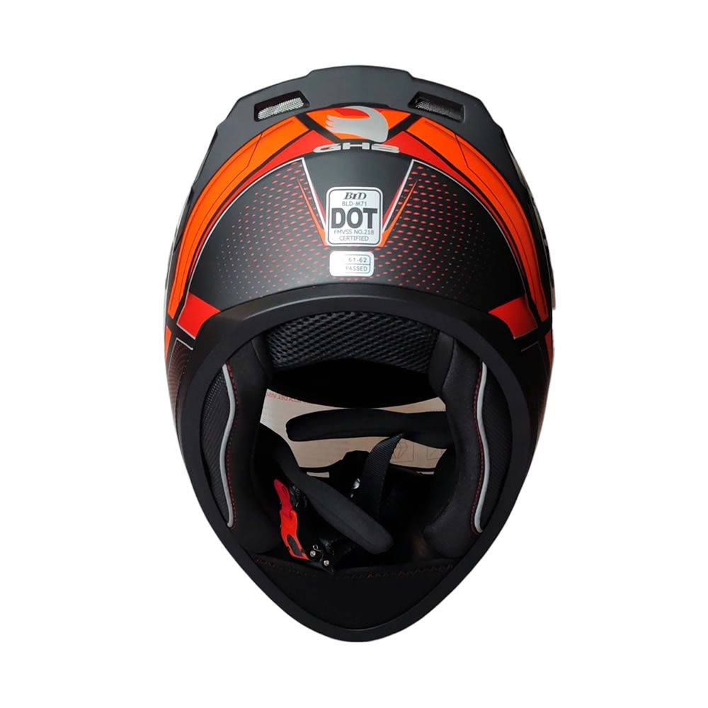CASCO GHB M-71 SOUR BLANCO ROJO MATTE
