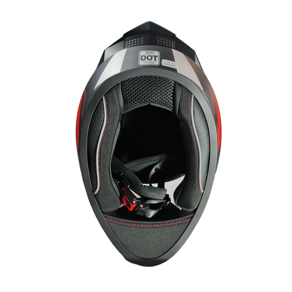CASCO GHB M-72 EXILIO AZUL ROJO MATTE