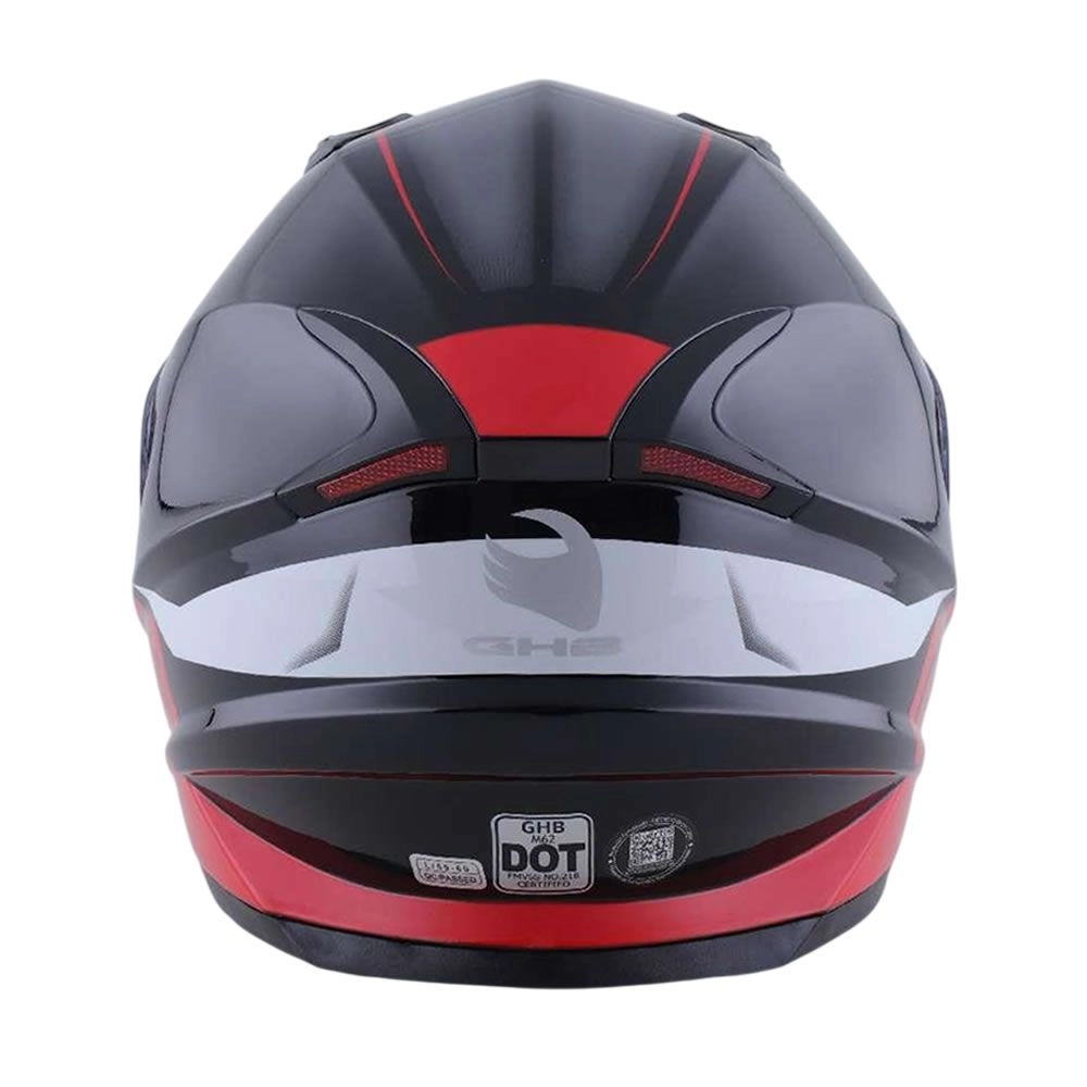 CASCO GHB M-62 TOOL NEGRO ROJO MATE