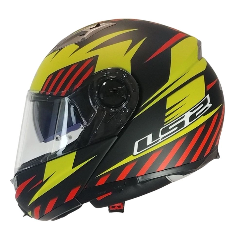 CASCO LS2 FF370 EASY EXTENT NEGRO AMARILLO ROJO MATE