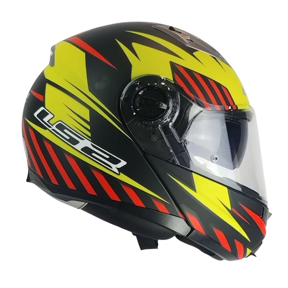 CASCO LS2 FF370 EASY EXTENT NEGRO AMARILLO ROJO MATE