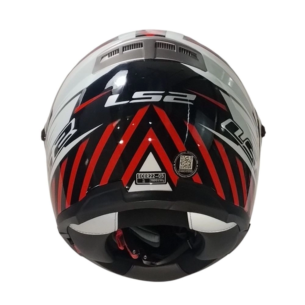 CASCO LS2 FF370 EASY EXTENT NEGRO BLANCO ROJO