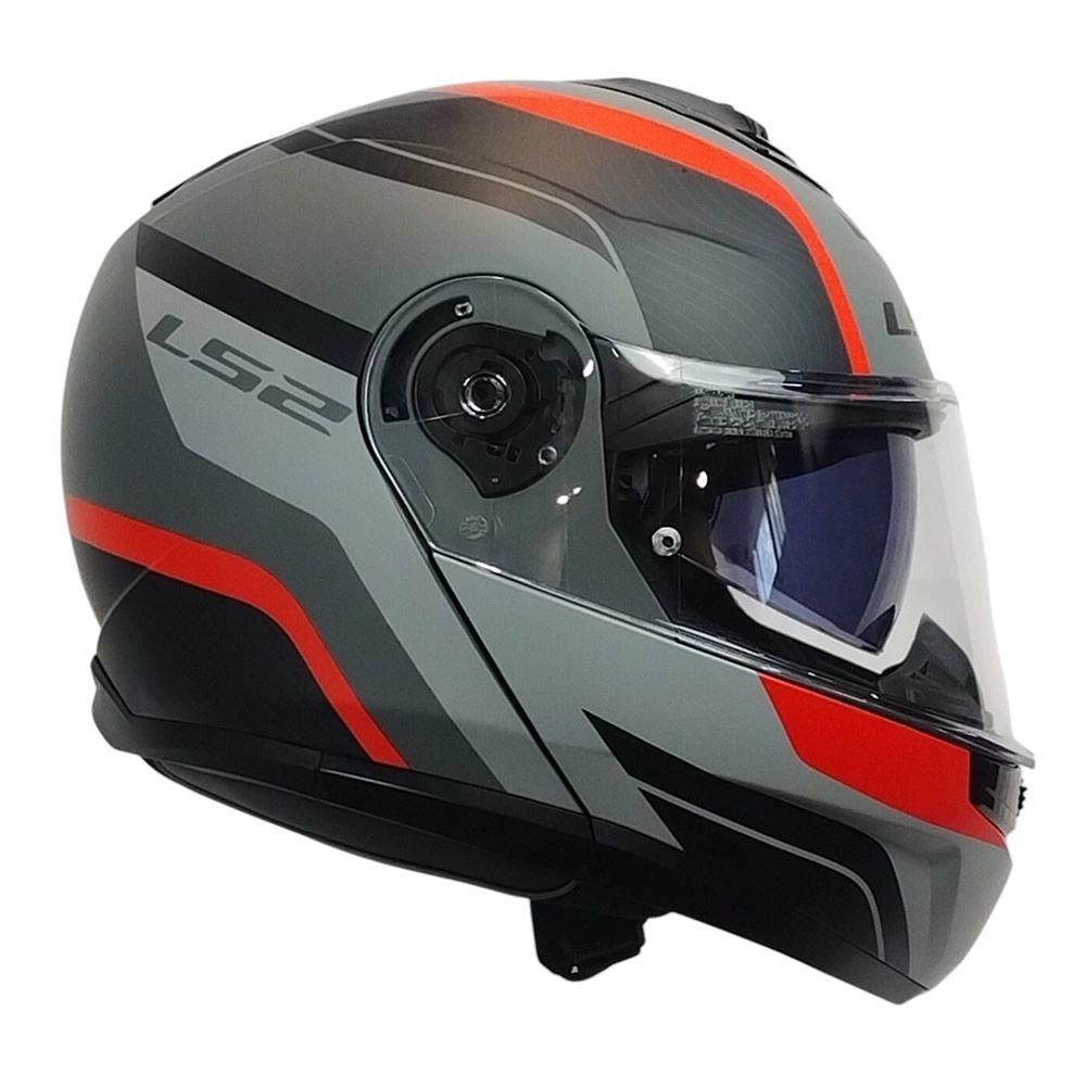 CASCO LS2 FF908 STROBE II MONZA NEGRO GRIS ROJO MATE