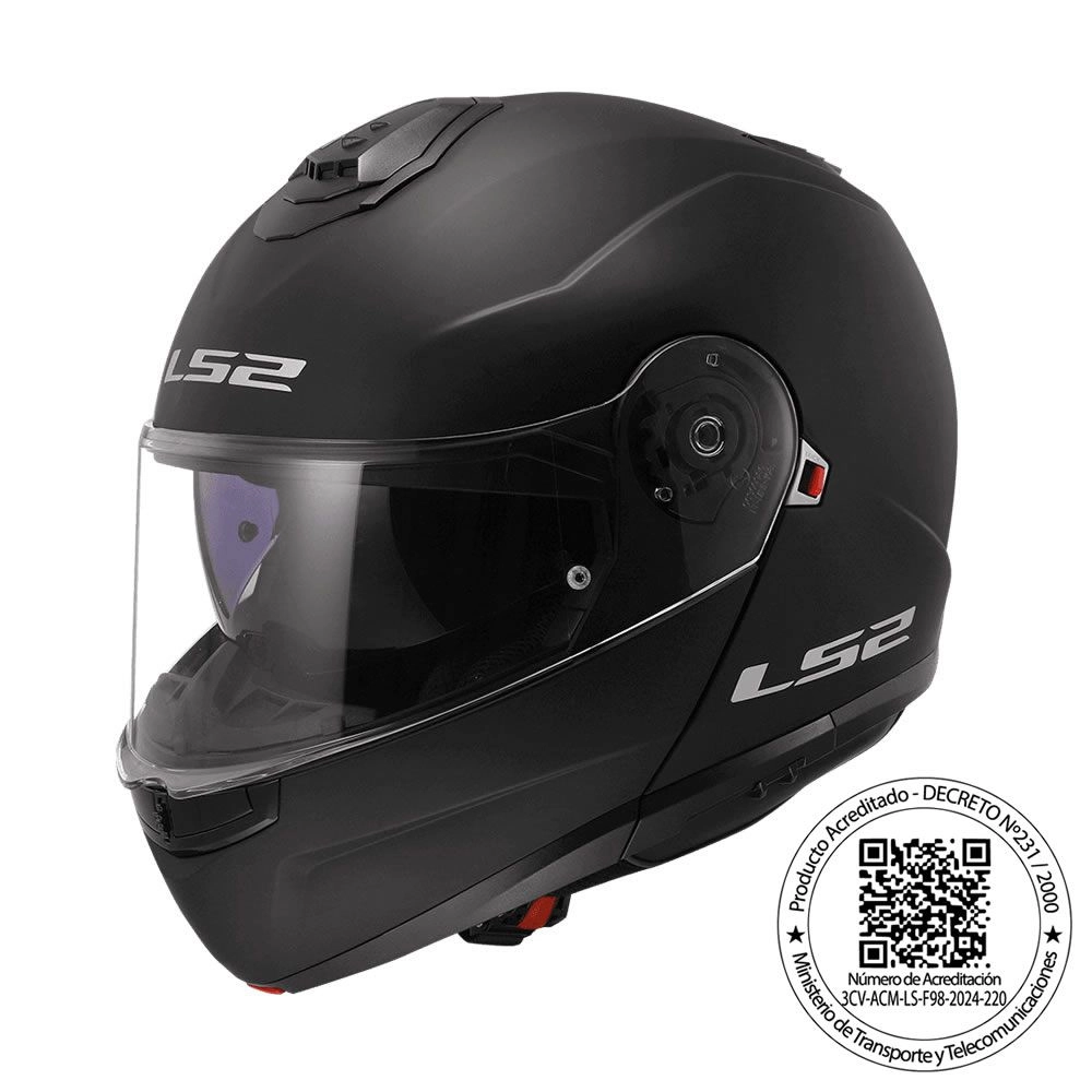 CASCO LS2 FF908 STROBE II SOLID NEGRO MATE