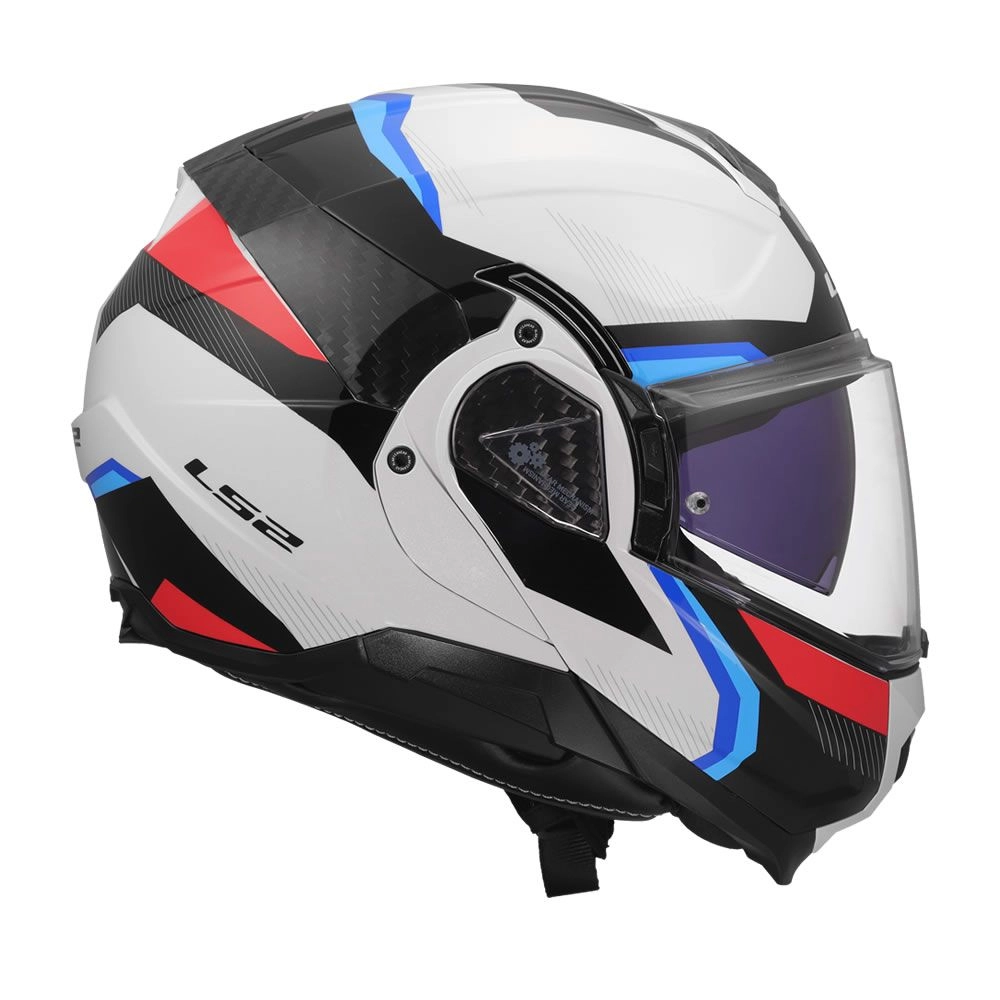 CASCO LS2 FF910 ADVANT II TRIPLE BLANCO AZUL ROJO