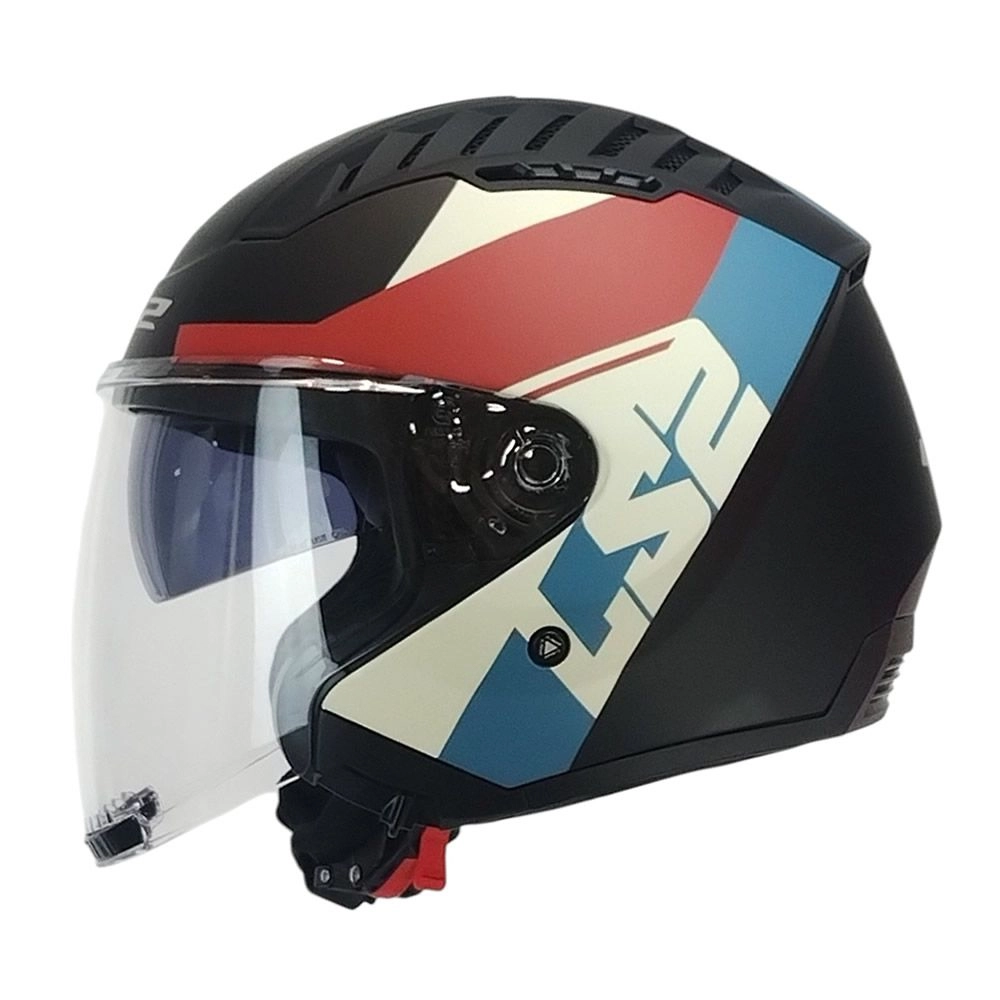 CASCO LS2 OF600 COPTER II RISE NEGRO ROJO AZUL MATE