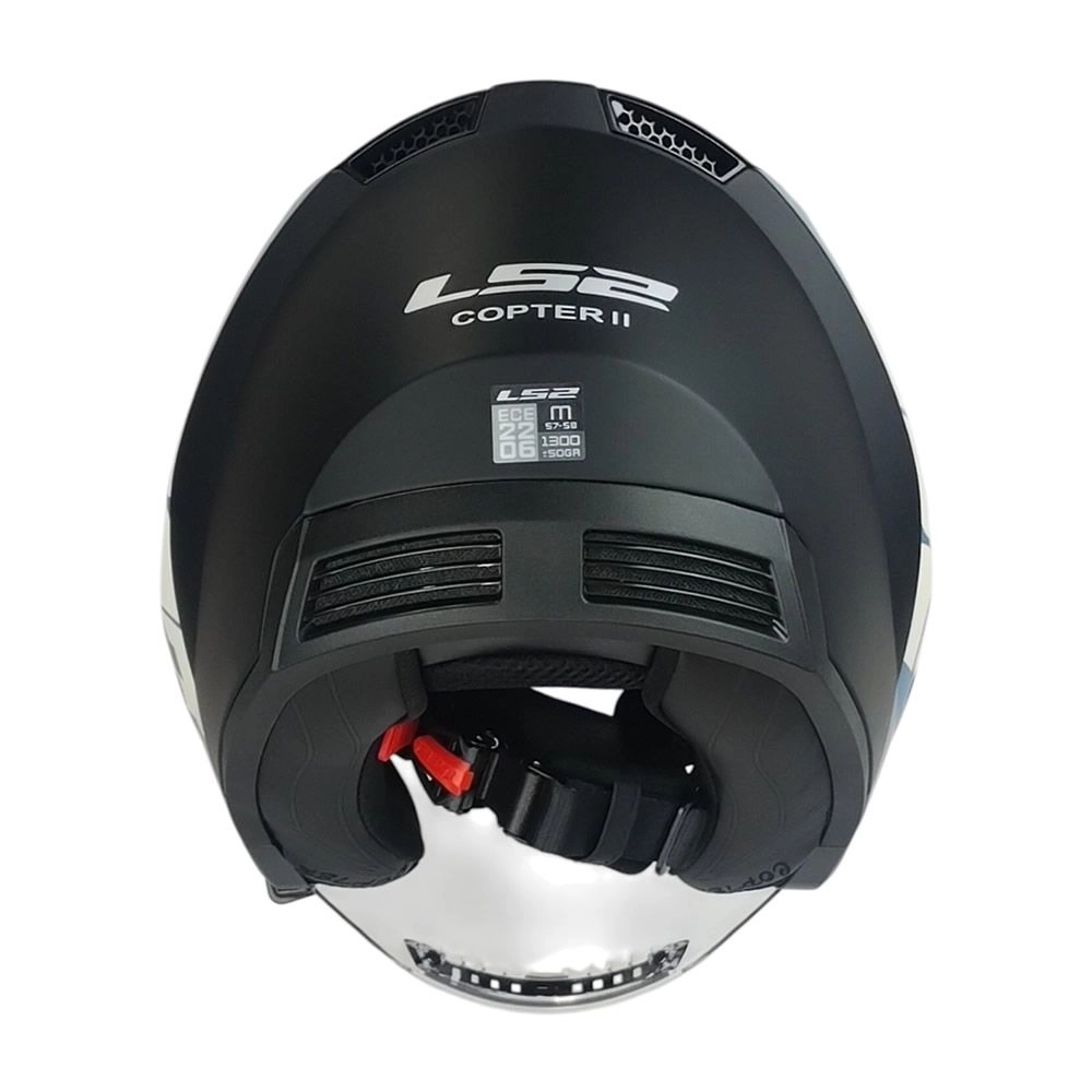 CASCO LS2 OF600 COPTER II RISE NEGRO ROJO AZUL MATE