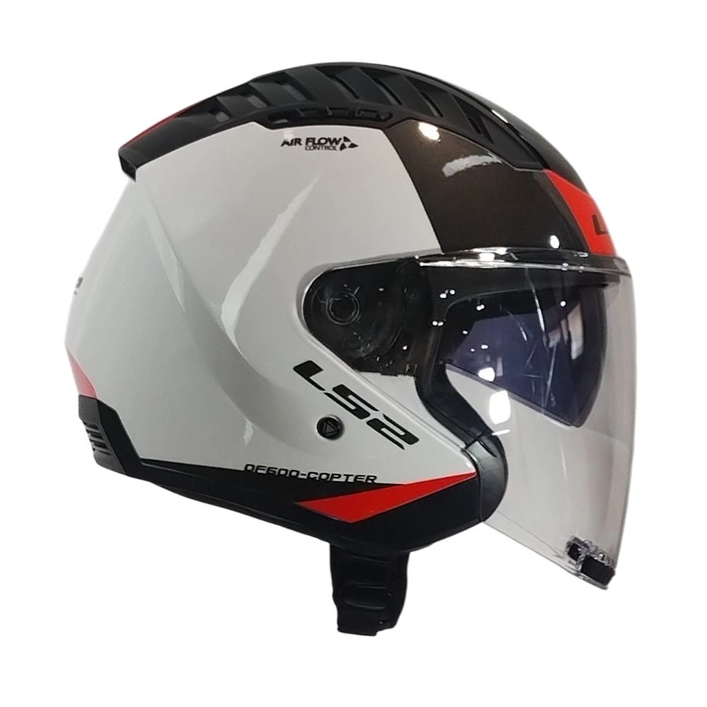 CASCO LS2 OF600 COPTER II URBANE BLANCO ROJO