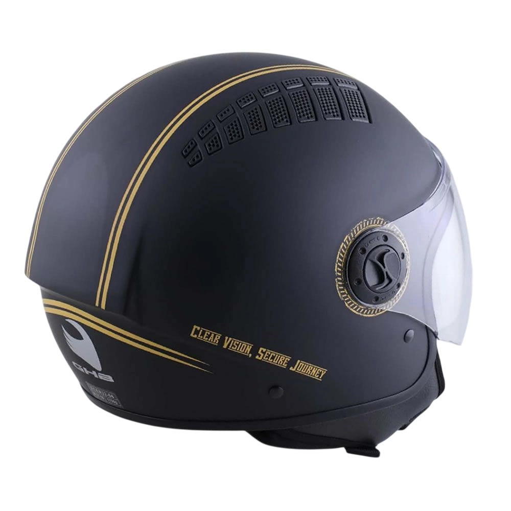 CASCO GHB 230 JOURNEY NEGRO DORADO MATE