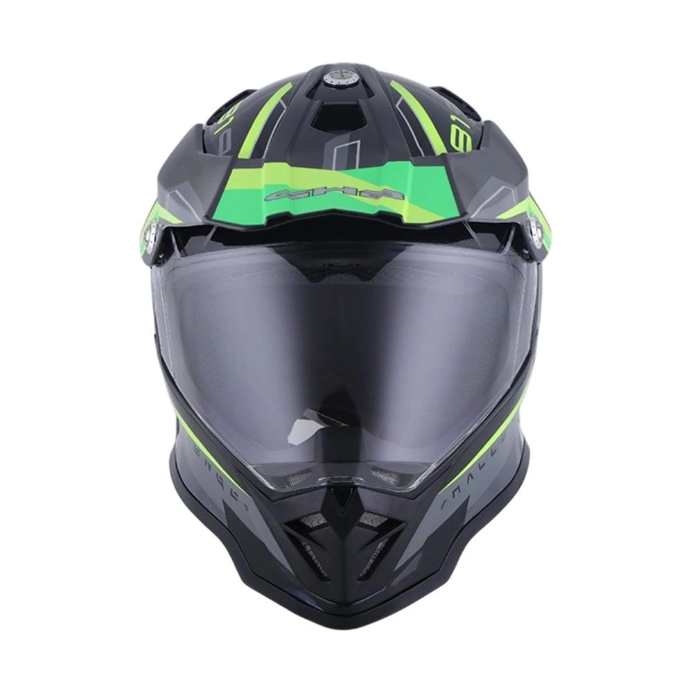 CASCO GHB 819-7 CHALLENGER NEGRO AMARILLO VERDE