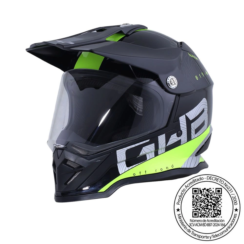 CASCO GHB 819-7 HONDUK NEGRO AMARILLO