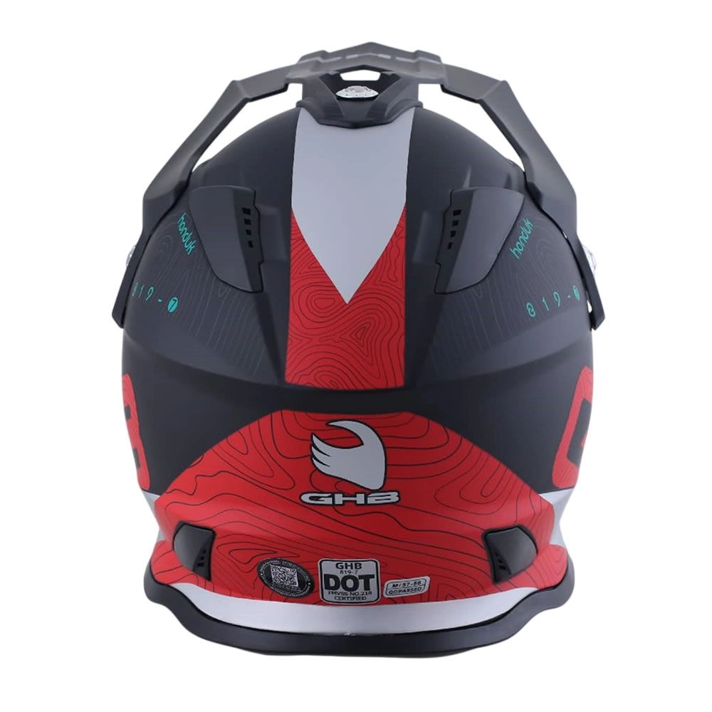 CASCO GHB 819-7 HONDUK NEGRO ROJO MATE