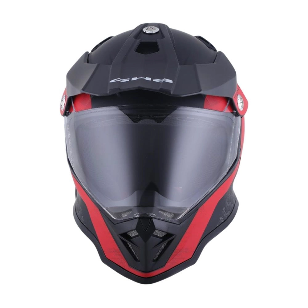 CASCO GHB 819-7 SQUALO NEGRO ROJO MATE