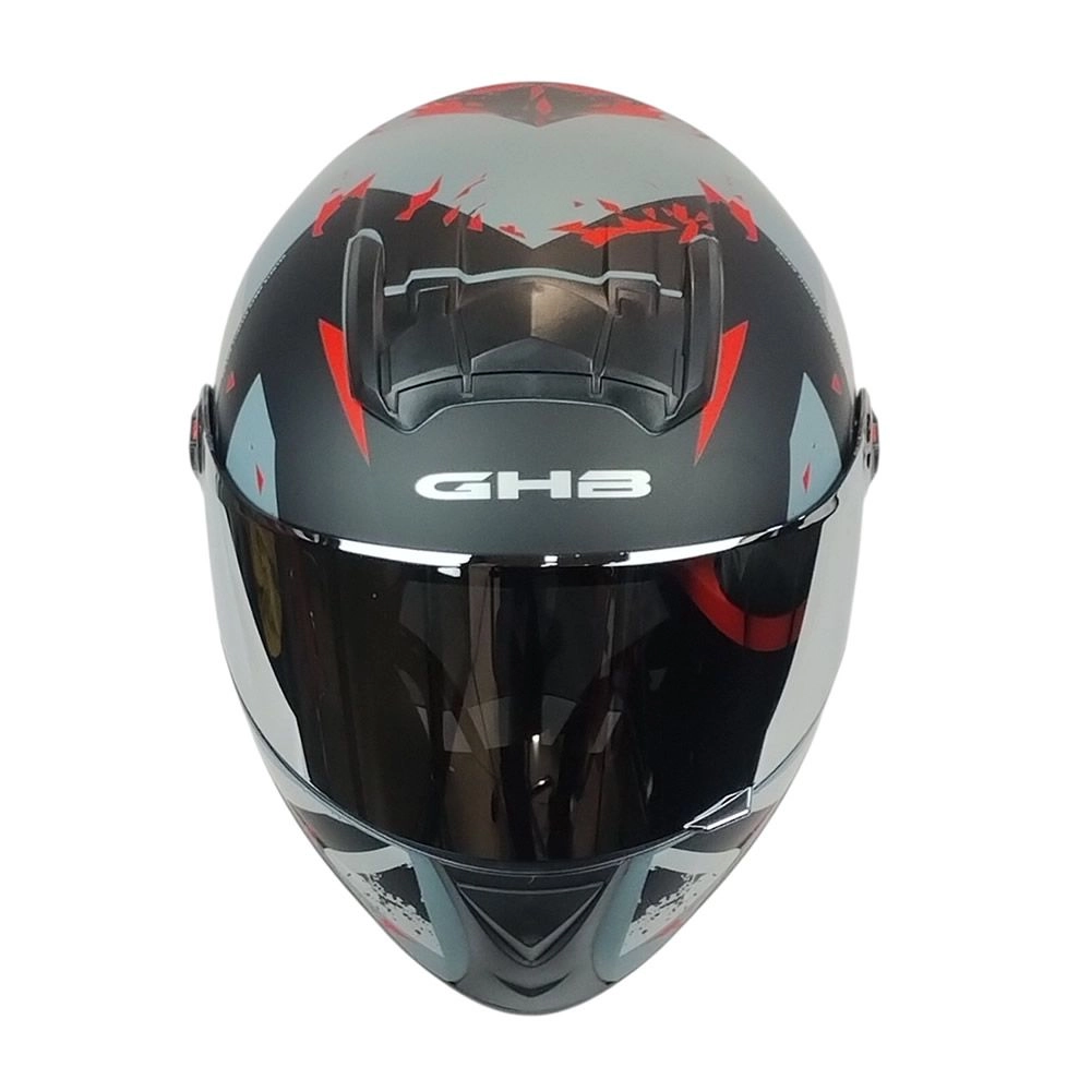 CASCO GHB M-61 GROW NEGRO GRIS ROJO MATE MICA IRIDIUM SILVER